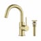 Kibi Circular Single Handle High-Arc Bathroom Sink Faucet C-KBF1021BG-KPW100BG - alternate 1